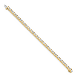 14k Complete 7.5 carat Round AAA Diamond 4-prong 7 inch Tennis Bracelet X2045AAA