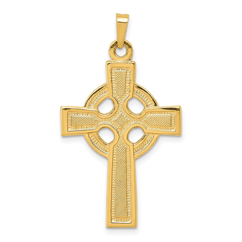 14k Celtic Cross Charm XR532