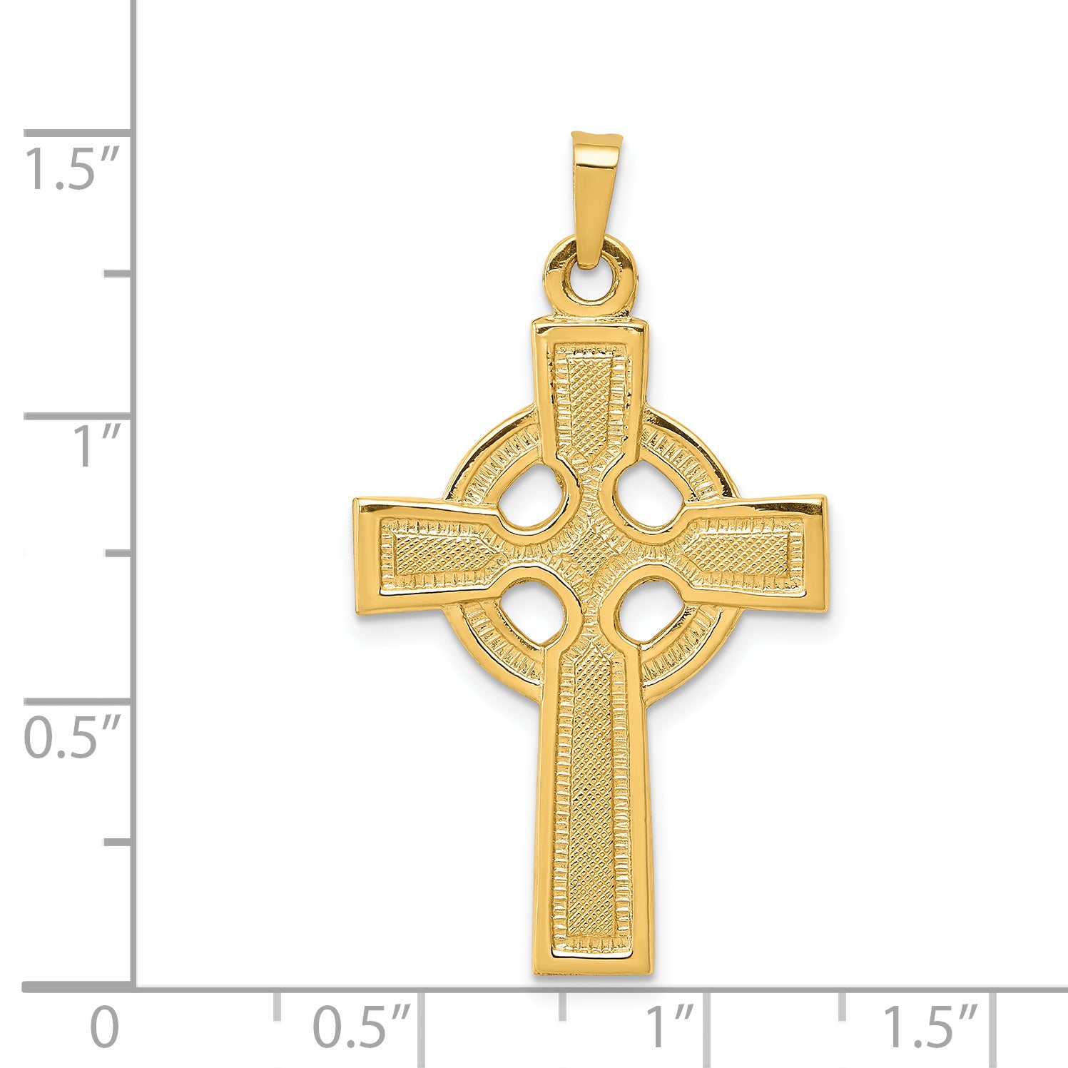 14k Celtic Cross Charm XR532