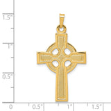 14k Celtic Cross Charm XR532