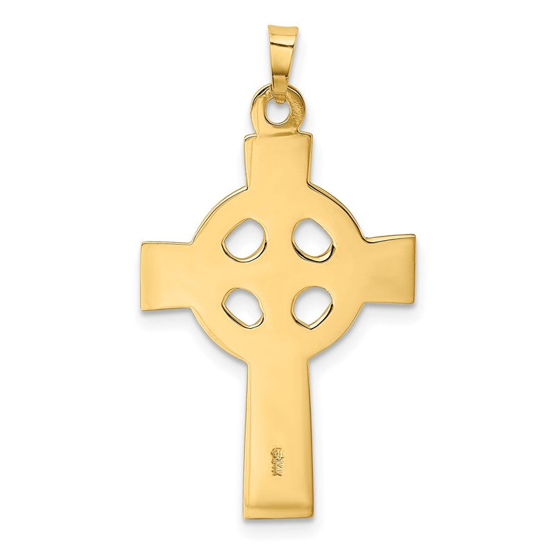14k Celtic Cross Charm XR532