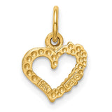 14k Polished I LOVE YOU Heart Charm C2170