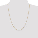 14K 10 inch 1.2mm Diamond-cut Beaded with Lobter Clasp Anklet PEN247