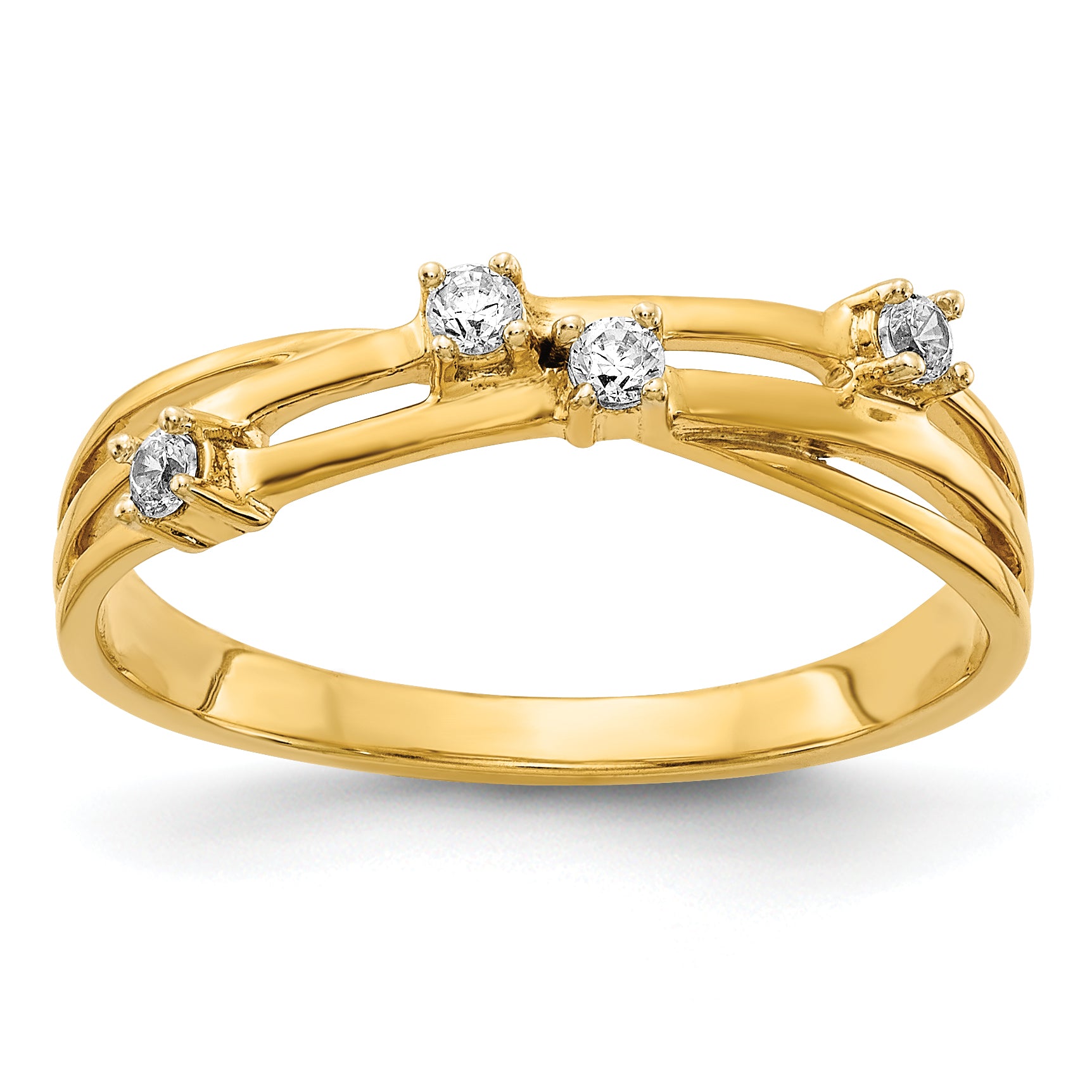 14k 1/10 carat Diamond Fashion Ring RM5637