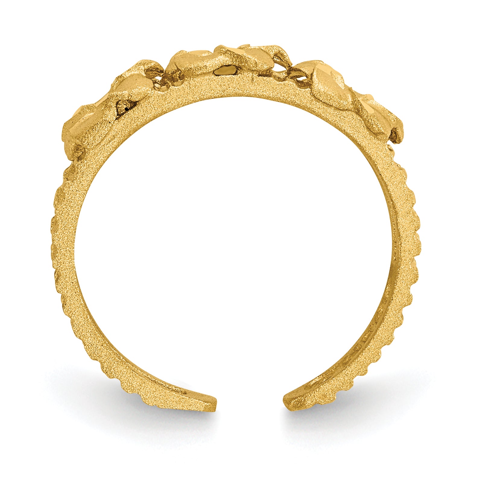 14k Plumeria Toe Ring C2065