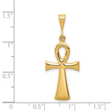 14k Egyptian Ankh Cross Pendant C2738