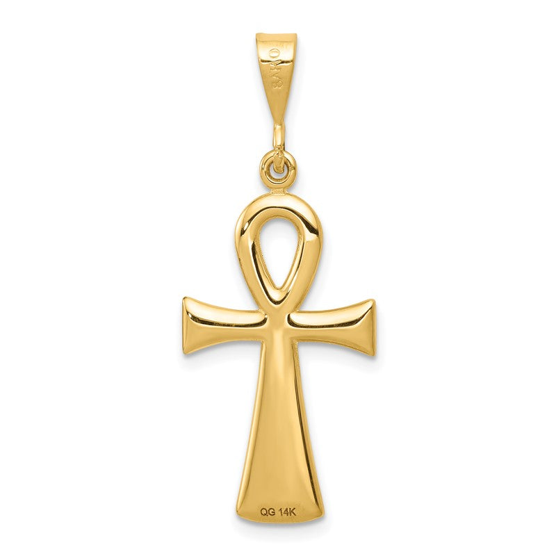 14k Egyptian Ankh Cross Pendant C2738