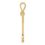 14k Textured Mastiff Dog Pendant K3415