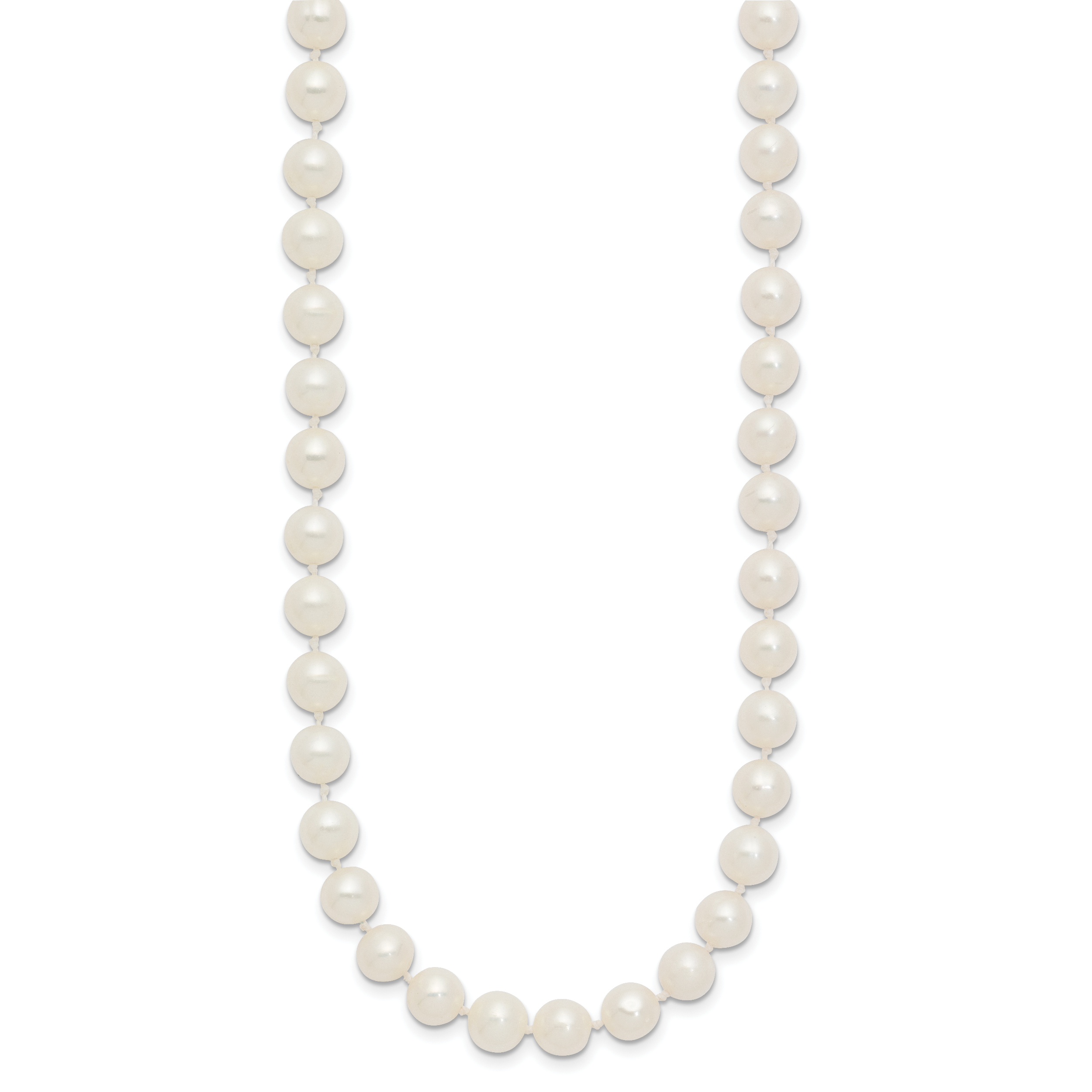 14k 6-7mm White Near-Round Freshwater Cultured Pearl 16 inch Necklace WPN060
