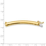 14k 6mm Lightweight Domed Omega 2 inch Extender for Necklace ODLX6