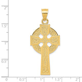 14k Polished Celtic Cross Pendant K6233