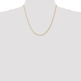 14K 10 inch 1.5mm Diamond-cut Parisian Wheat with Lobster Clasp Anklet PEN276