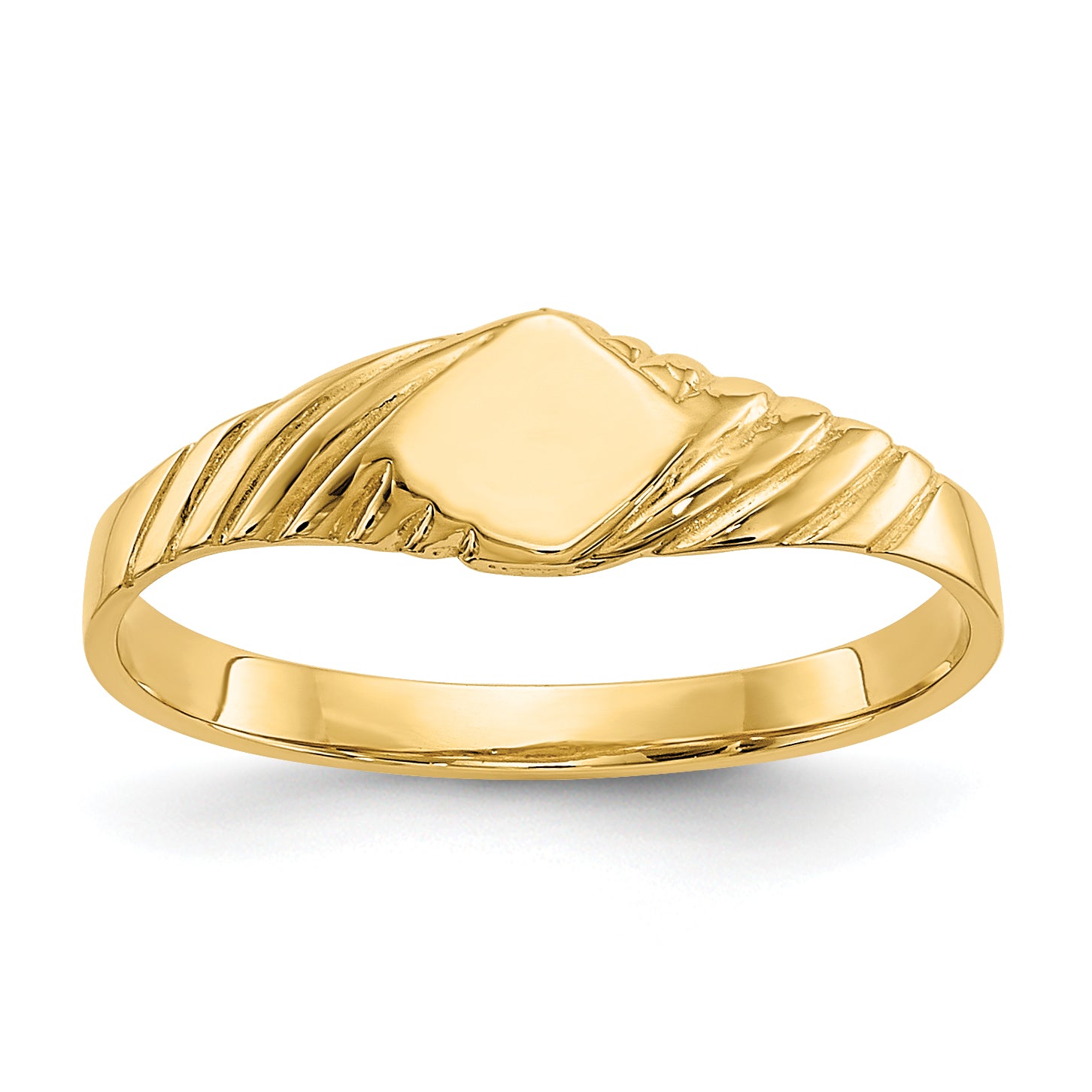 14k Child's Fancy Signet Ring D110