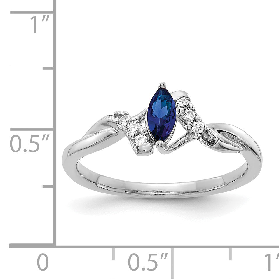 14k Diamond and Marquise Ruby Ring RM5753