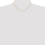 14K 10 inch 1mm Diamond-cut Parisian Wheat with Lobster Clasp Anklet PEN275