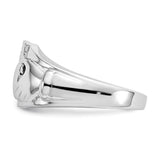 14k White Gold Ladies Claddagh Ring D1852
