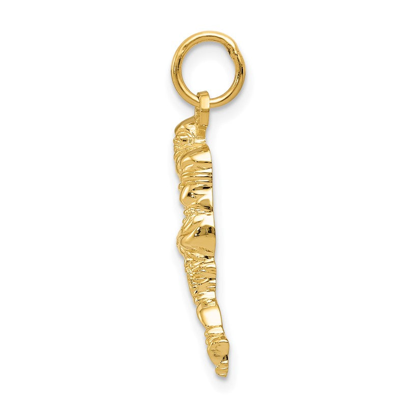 14k Football Player Charm D3478