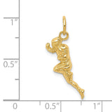 14k Football Player Charm D3478
