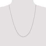 14K White Gold 14 inch .9mm Cable with Lobster Clasp Chain PEN75L