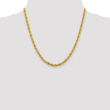 14K 26 inch 4.25mm Semi Solid Rope with Lobster Clasp Chain BC168
