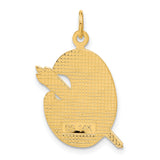 14k Multi-color Enameled Artist Palette Charm A0329