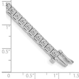 14k White Gold Complete 1.75 carat Round A Diamond 4-prong 7 inch Tennis Bracelet X755WA