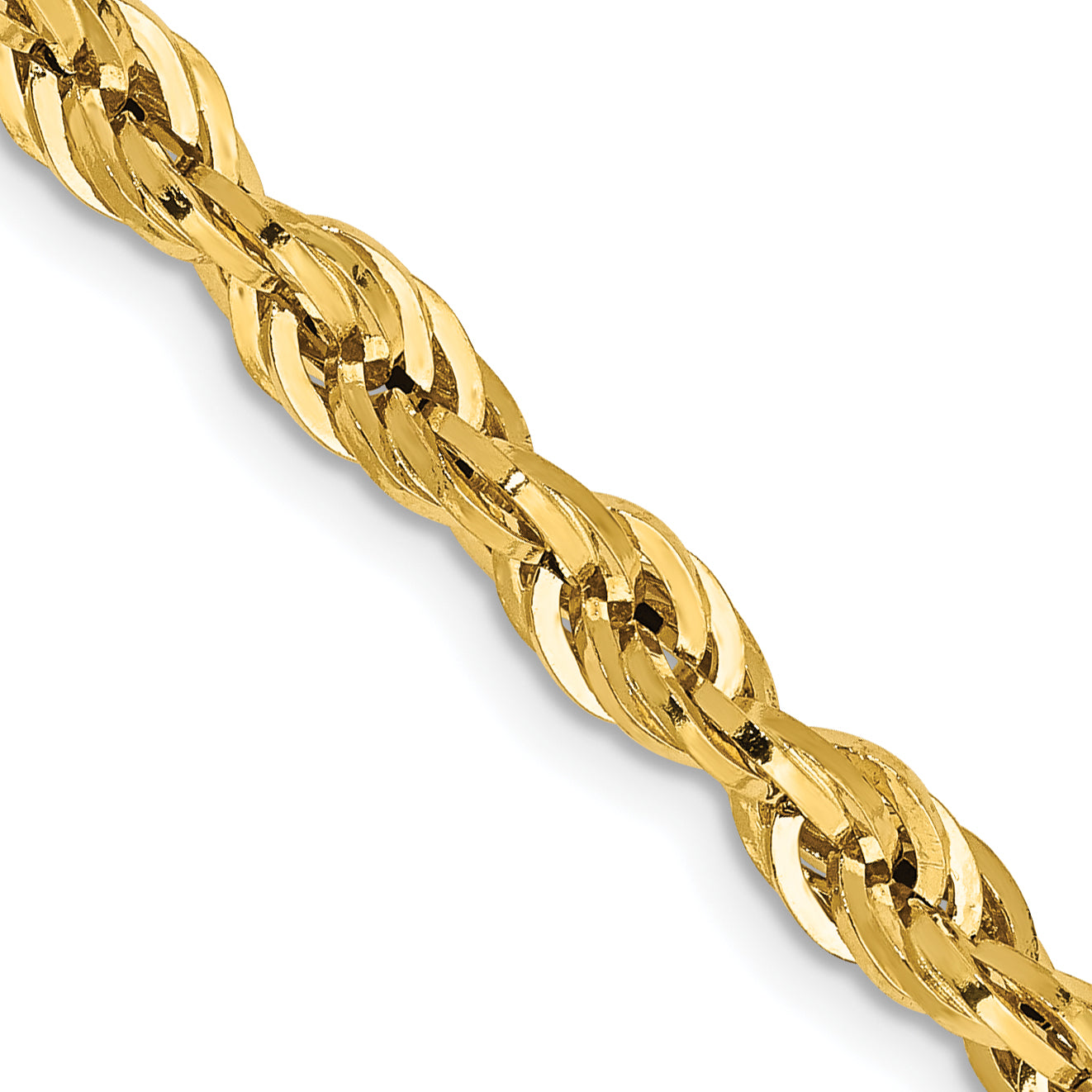14K 26 inch 4.25mm Semi Solid Rope with Lobster Clasp Chain BC168