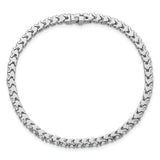 14k White Gold Complete 2.18 carat Round AAA Diamond 4-prong 7 inch Tennis Bracelet X731WAAA