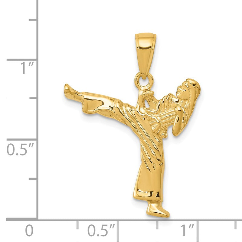 14k Girl Karate Charm K4961