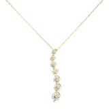 14K Yellow Gold Journey Diamond Pendant Necklace (1.04 TWT)