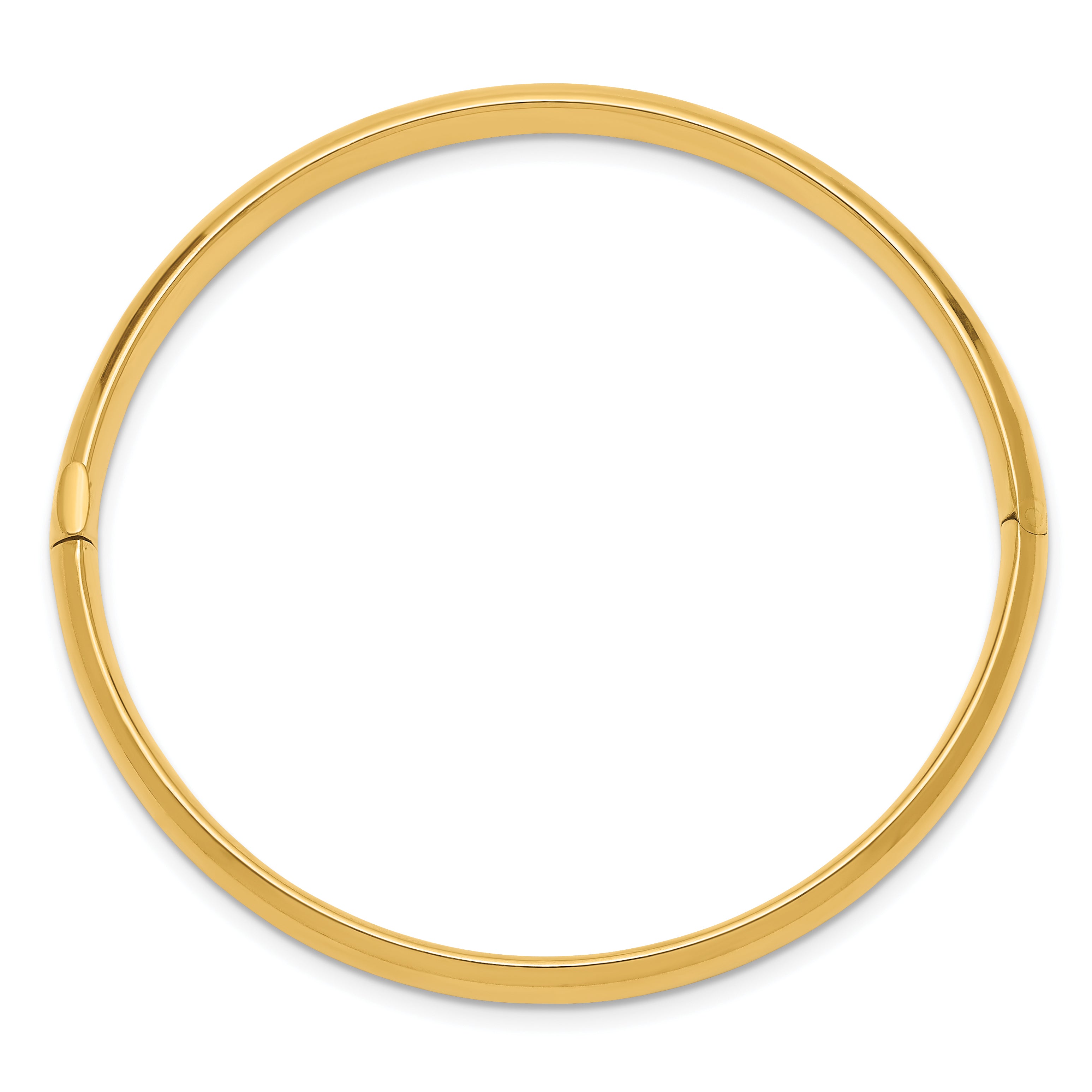 14k 3/16 Polished 5mm Hinged Baby Bangle BP3/16