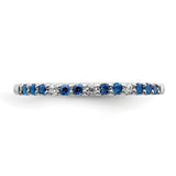 14k White Gold Diamond and Emerald Band RM5737