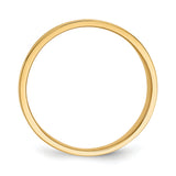 14K 15mm Flat-top Tapered Cigar Band Ring K4632