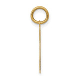 14K Polished Hearts Key Charm XCH529