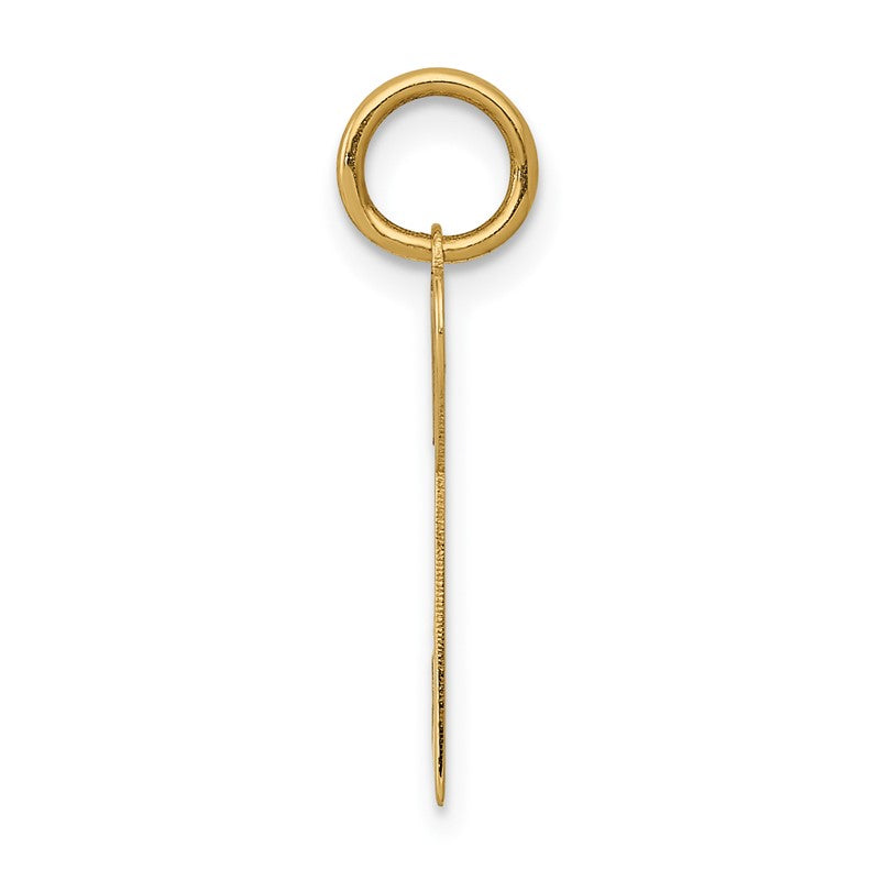 14K Polished Hearts Key Charm XCH529