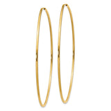 14k 1.2x60mm Polished Endless Tube Hoop Earrings XY1214