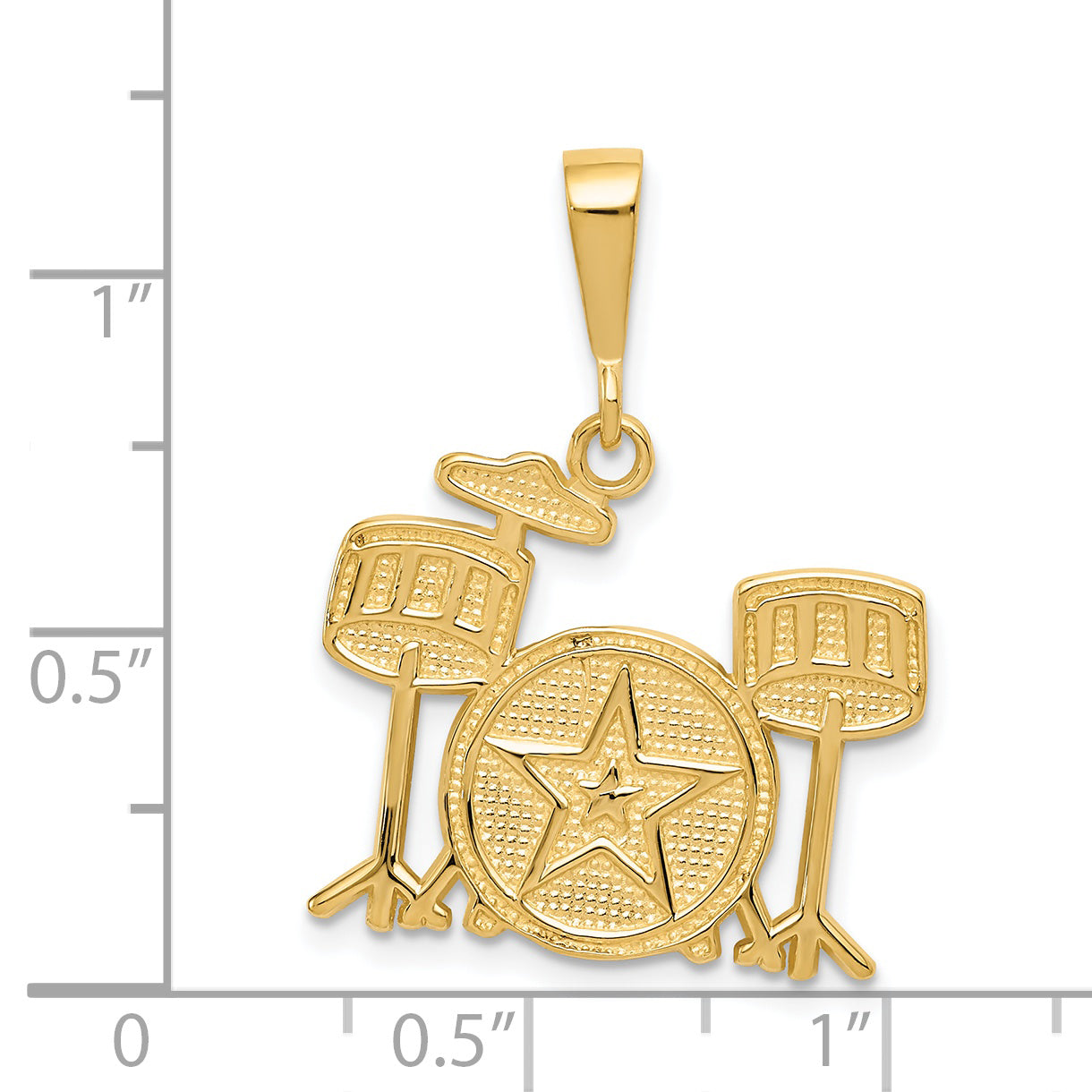 14k Drum Set Charm K3514