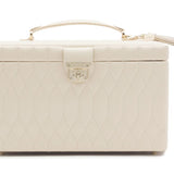 Ivory Caroline Large Jewelry Case | White Jewelry Storage Box