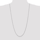 14K White Gold 10 inch 1.4mm Singapore with Spring Ring Clasp Anklet PEN123