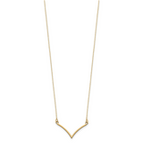 14k Polished 18 inch V-Necklace XP5059