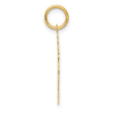 14k Plain Polished Small Girl Charm M101