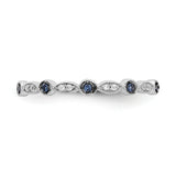 14k Rose Gold 2mm 1/20 carat Diamond Fancy Band RM5625