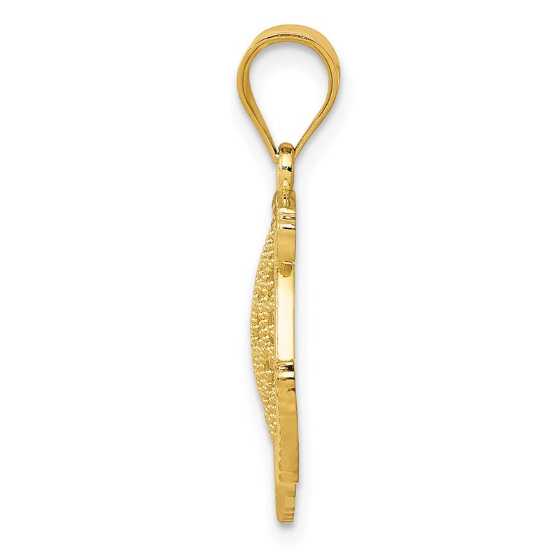 14k Filigree Fish Pendant K4872