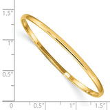 14k Slip-on 2.5mm Baby Bangle Bracelet DB391