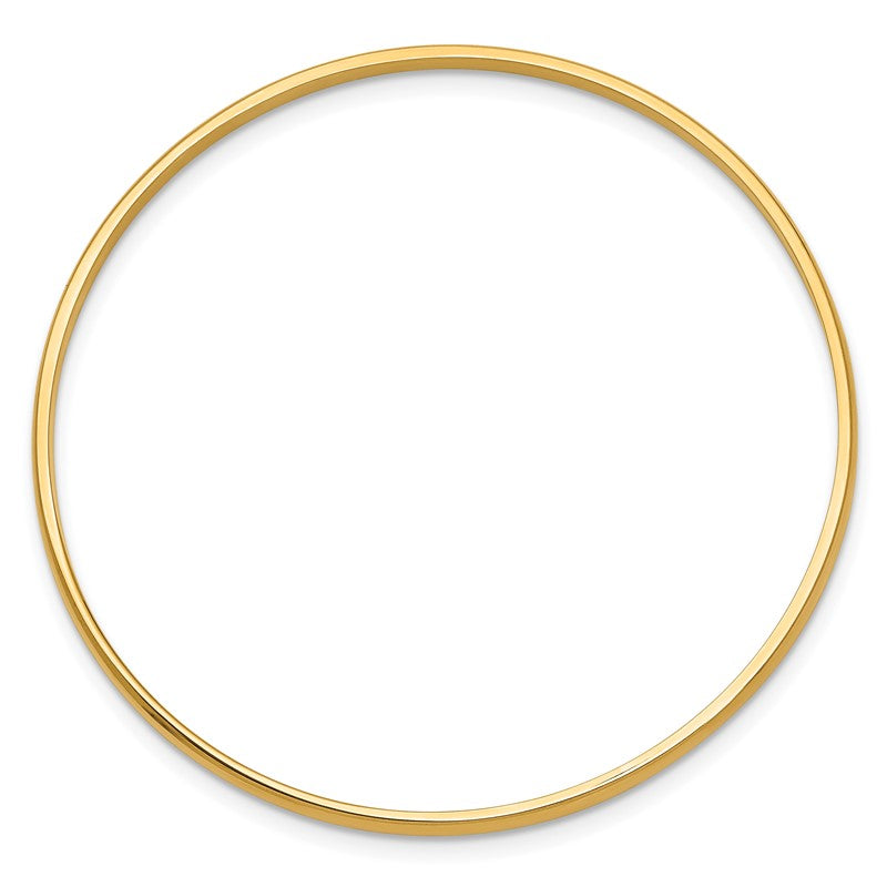 14k Slip-on 2.5mm Baby Bangle Bracelet DB391