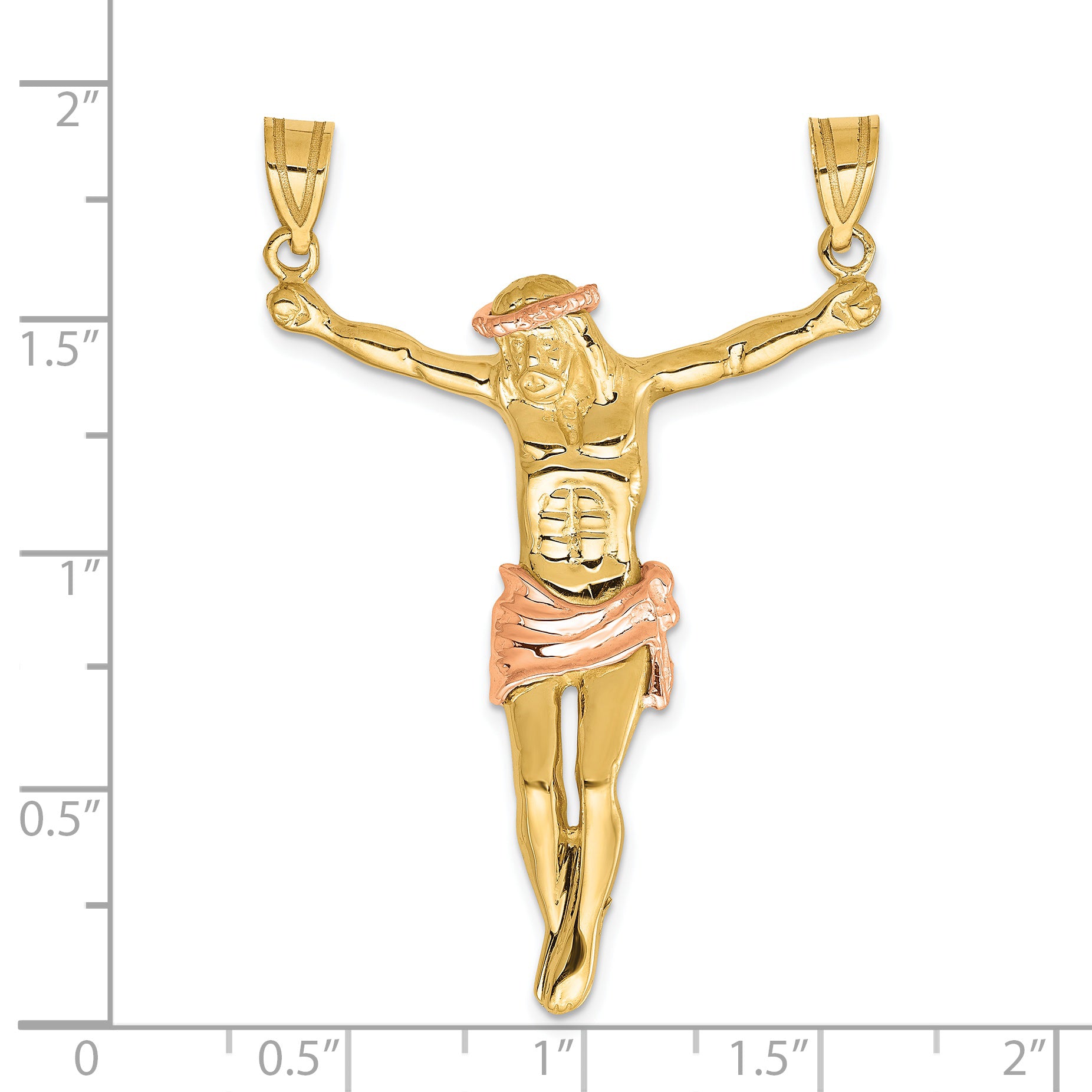 14k Two-tone Rose Corpus Pendant C3712