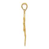 14k Polished Large Ballerina Pendant K6138