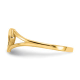 14k Madi K Heart Size 2 Baby / Childrens Ring SE2389