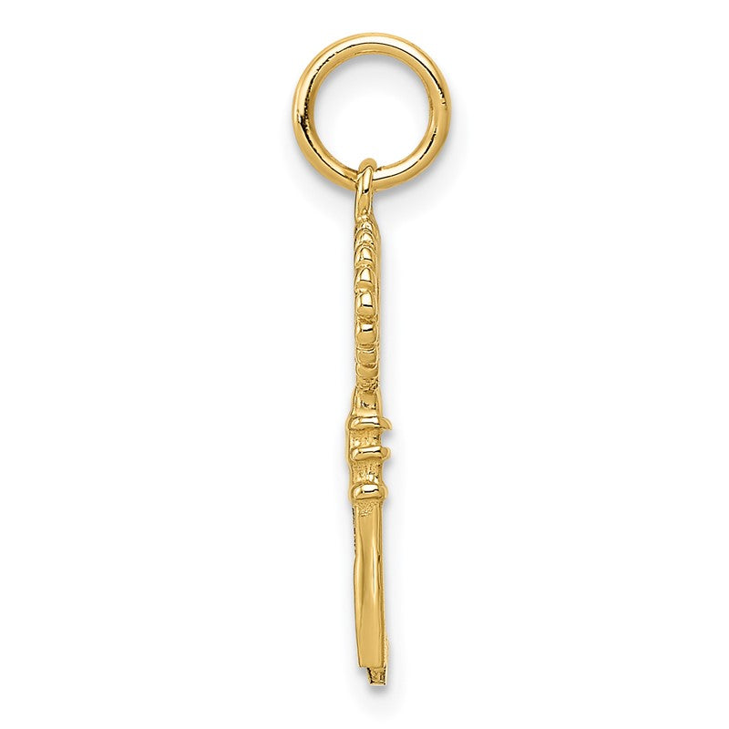 14K Polished Key Charm K1668