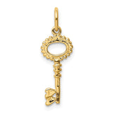 14K Polished Key Charm K1668